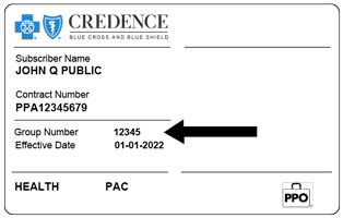 Blue Cross ID Card